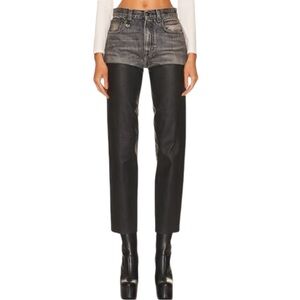 R13 Courtney Leather Chaps Pant